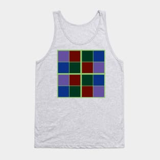 Four Color Squares Tank Top